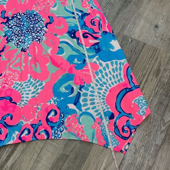 Lilly Pulitzer Coral Reef I’m So Jelly Melle Trapeze Tank Swing Dress - Picture 13 of 14